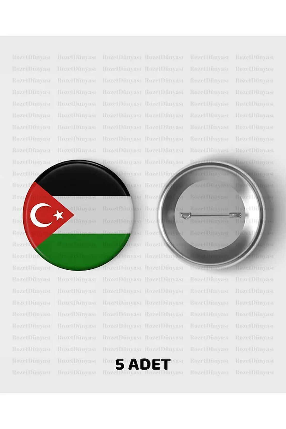 Yeni Filistin Temalı Yeni Rozet Model 22 CaminhoRozet