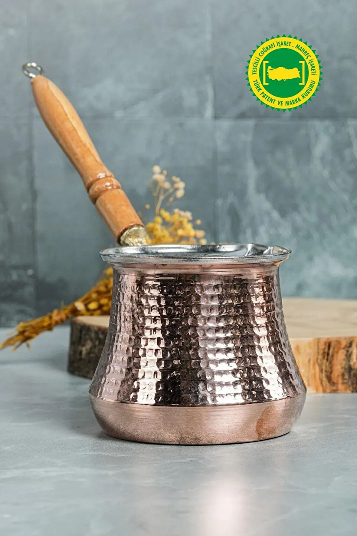 Bakır Sütlük & Cezve 6-7 Kişilik
