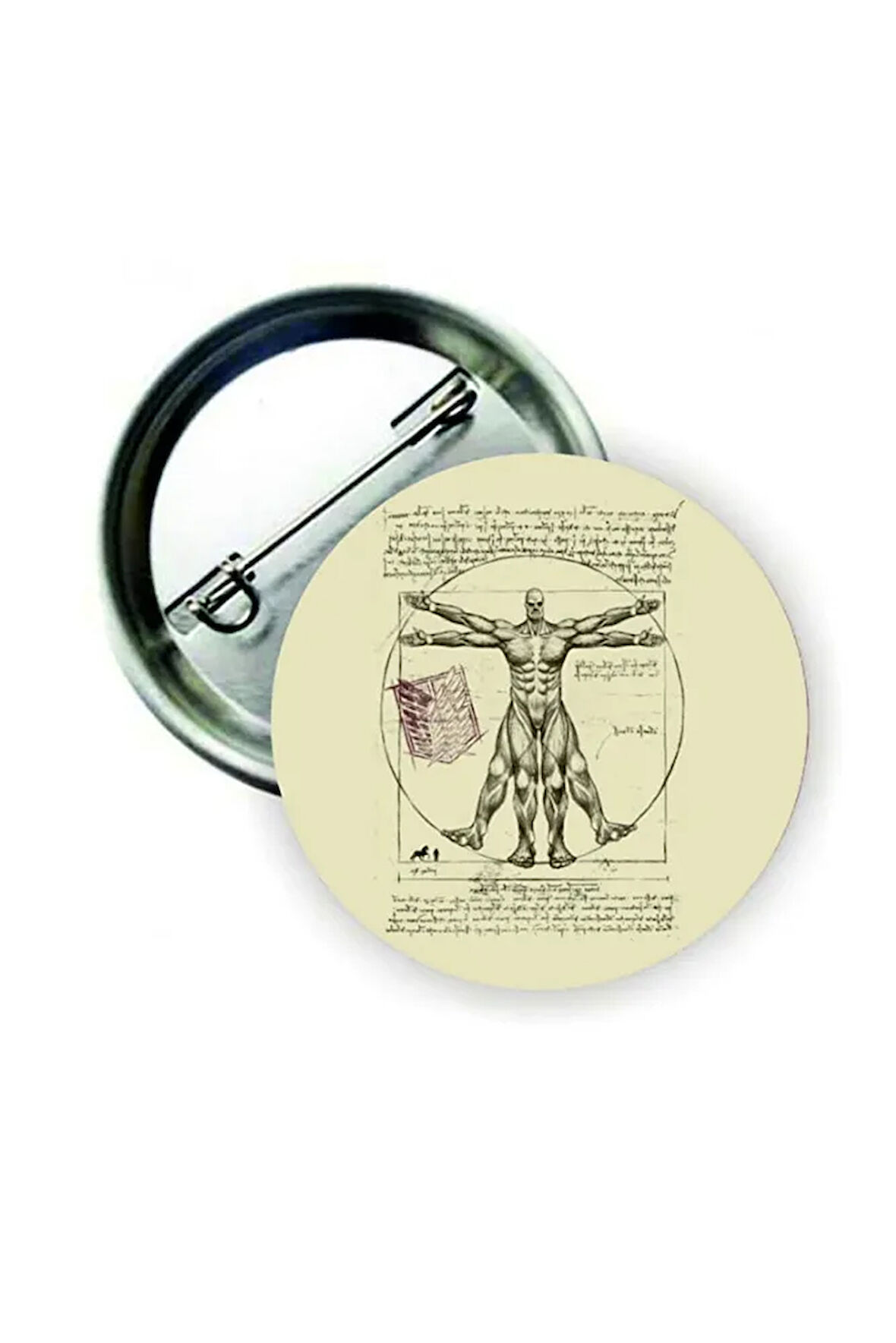 Vitruvian Eren Buton Rozet