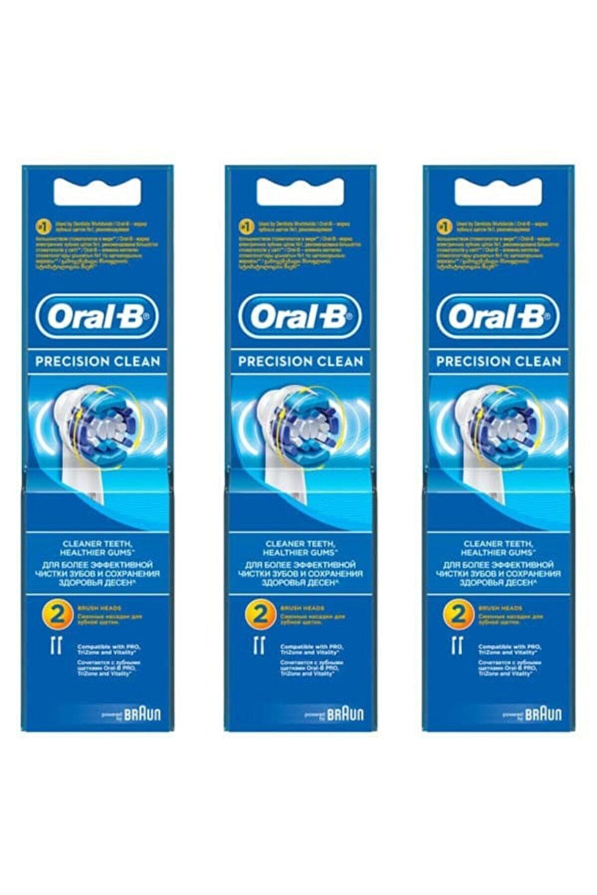 Diş Fırçası Yedek Başlığı Precision Clean 2'li 3 Adet