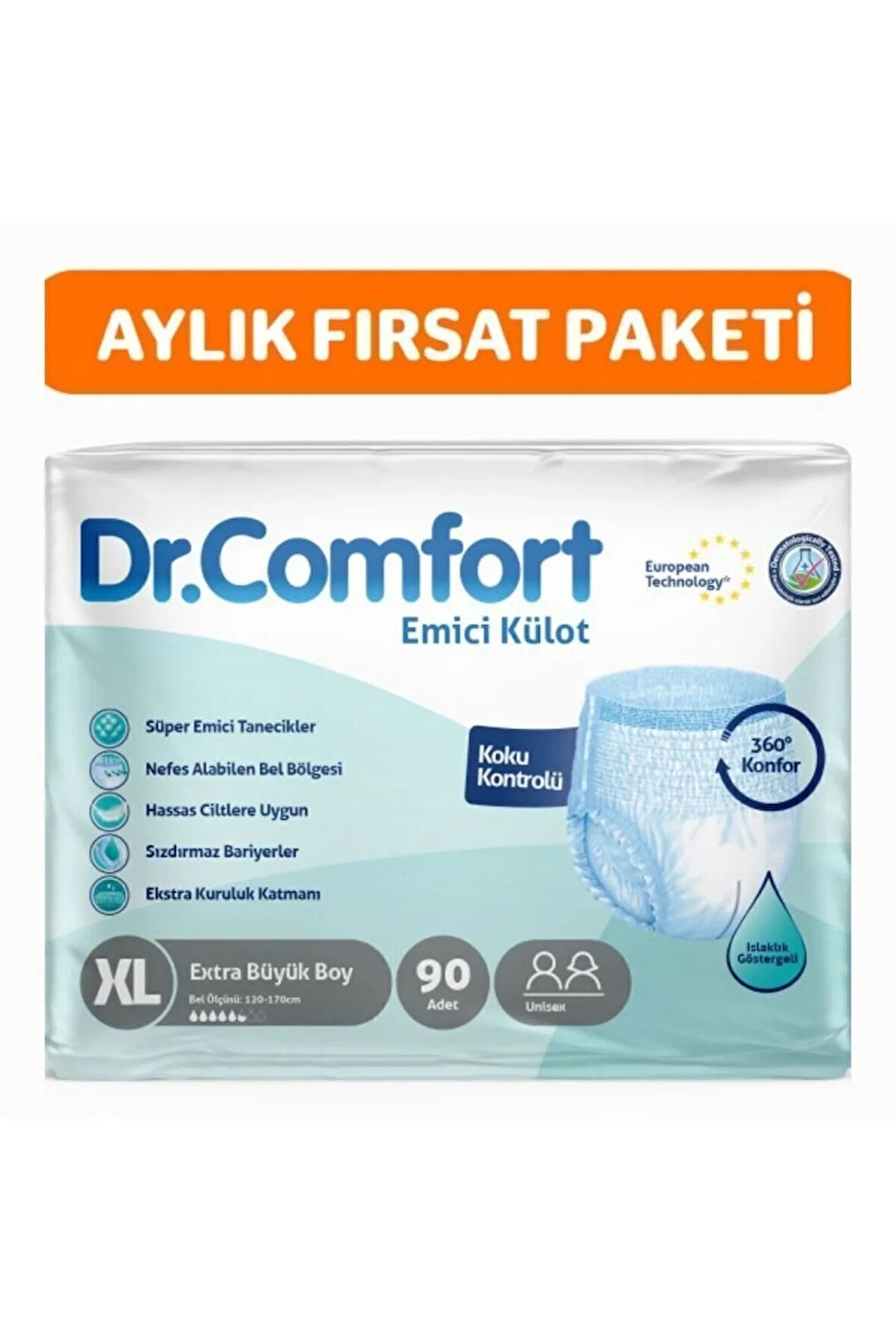 Yetişkin Emici Külot Ekstra Large 30'lu 3 Paket 90 Adet