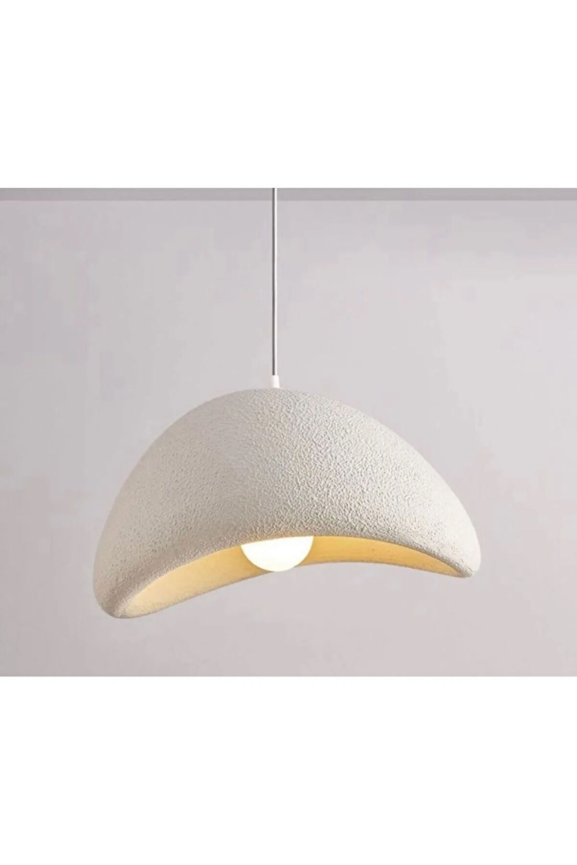 Minimalist tasarımlı dokulu beton sarkıt avize İskandinav model