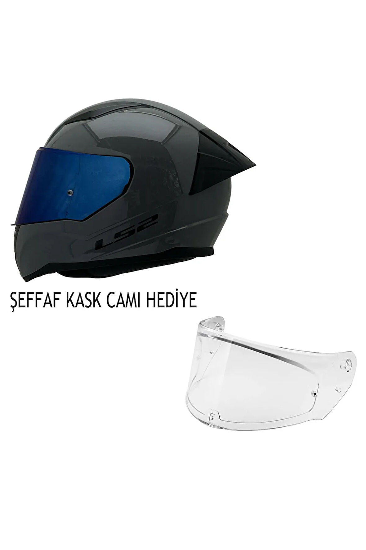 RAPID 2 SPOX GRİ-KIRMIZI KASK ŞEFFAF KASK CAMI HEDİYELİ