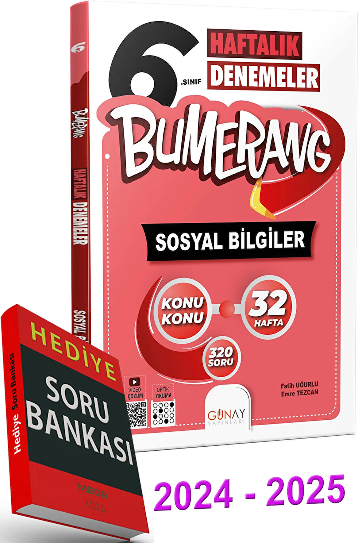 2024 2025 6.Sınıf Bumerang 32 Haftalık Sosyal Bilgiler Denemeleri (Soru Bankası Hediyeli)