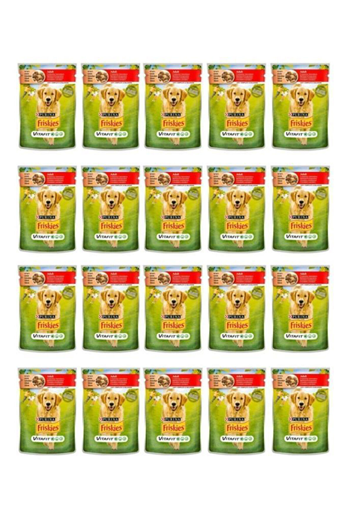 Friskies Sığır Etli Ve Patatesli Yaş Köpek Maması 100 gr*20 Adet
