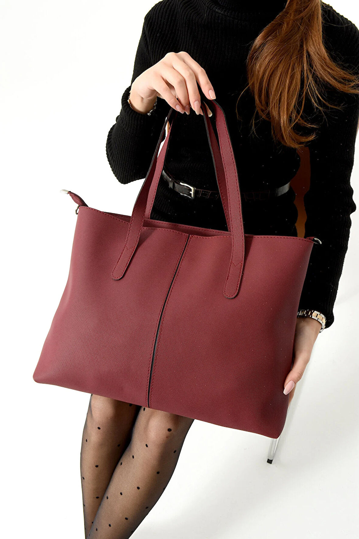 Kadın Omuz Çantası Klasik Sade Şık Tasarım