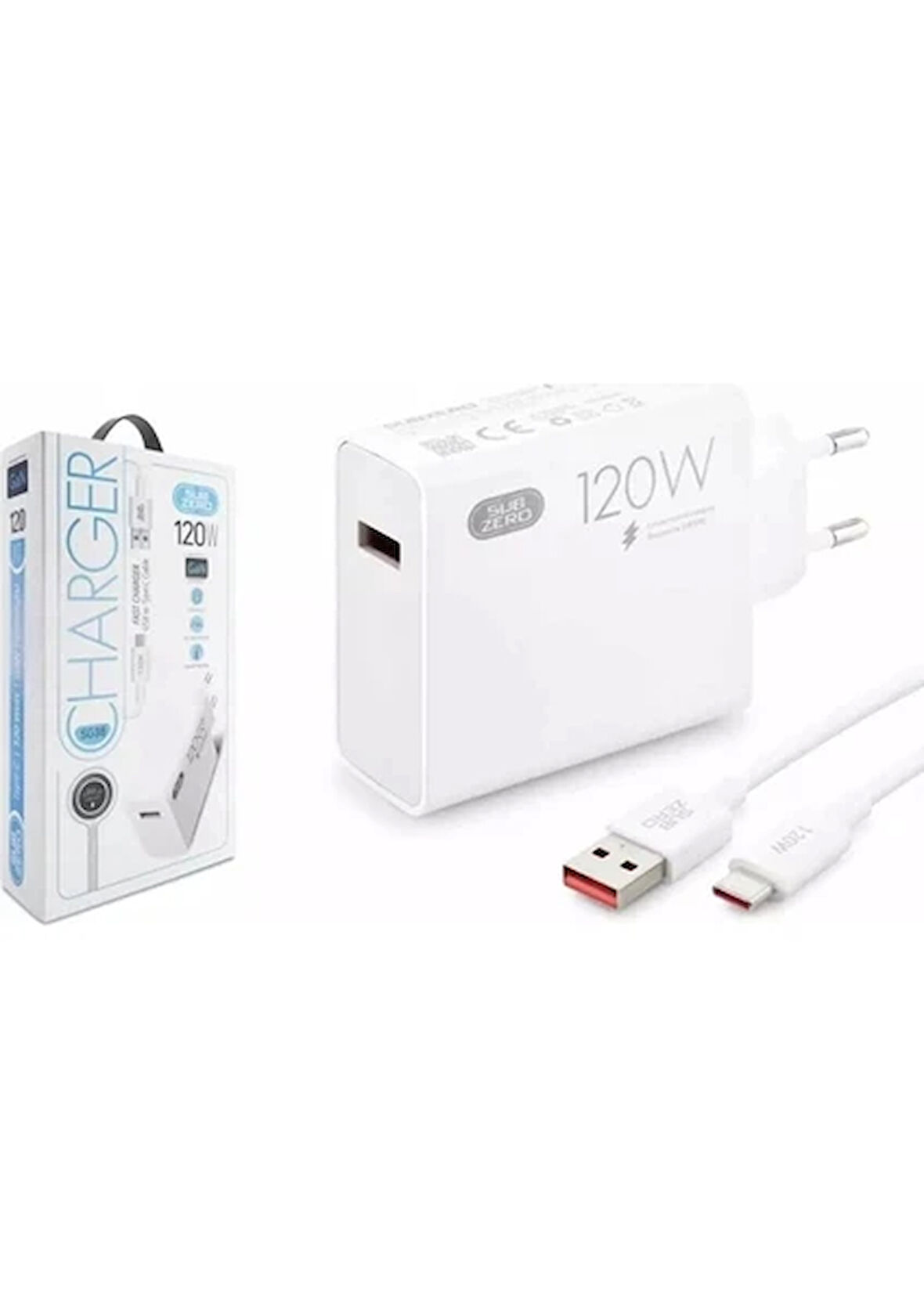 Realme GT6 Uyumlu 120W Gan Type-C Kablolu Turbo Ev Tipi Şarj Aleti Salise Gösterir (Orginal Subzero)