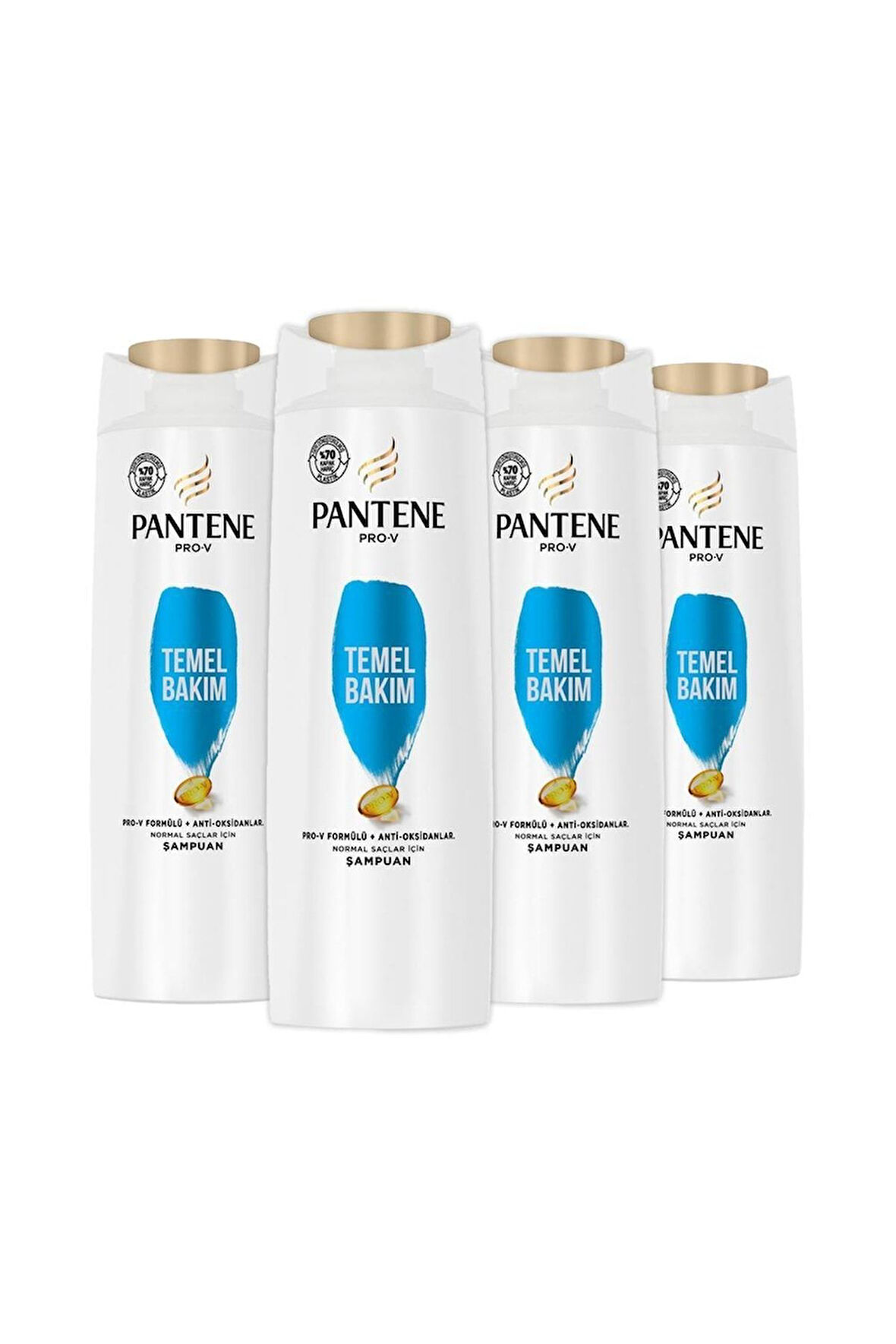 Pantene Şampuan Pro-v Temel Bakım 350 ml X 4 Adet