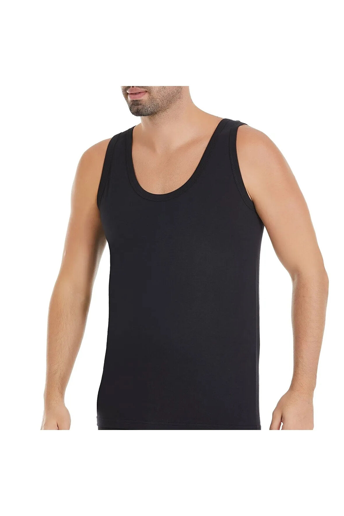 Erkek Renkli %100 Pamuklu Penye Atlet 12'li Paket
