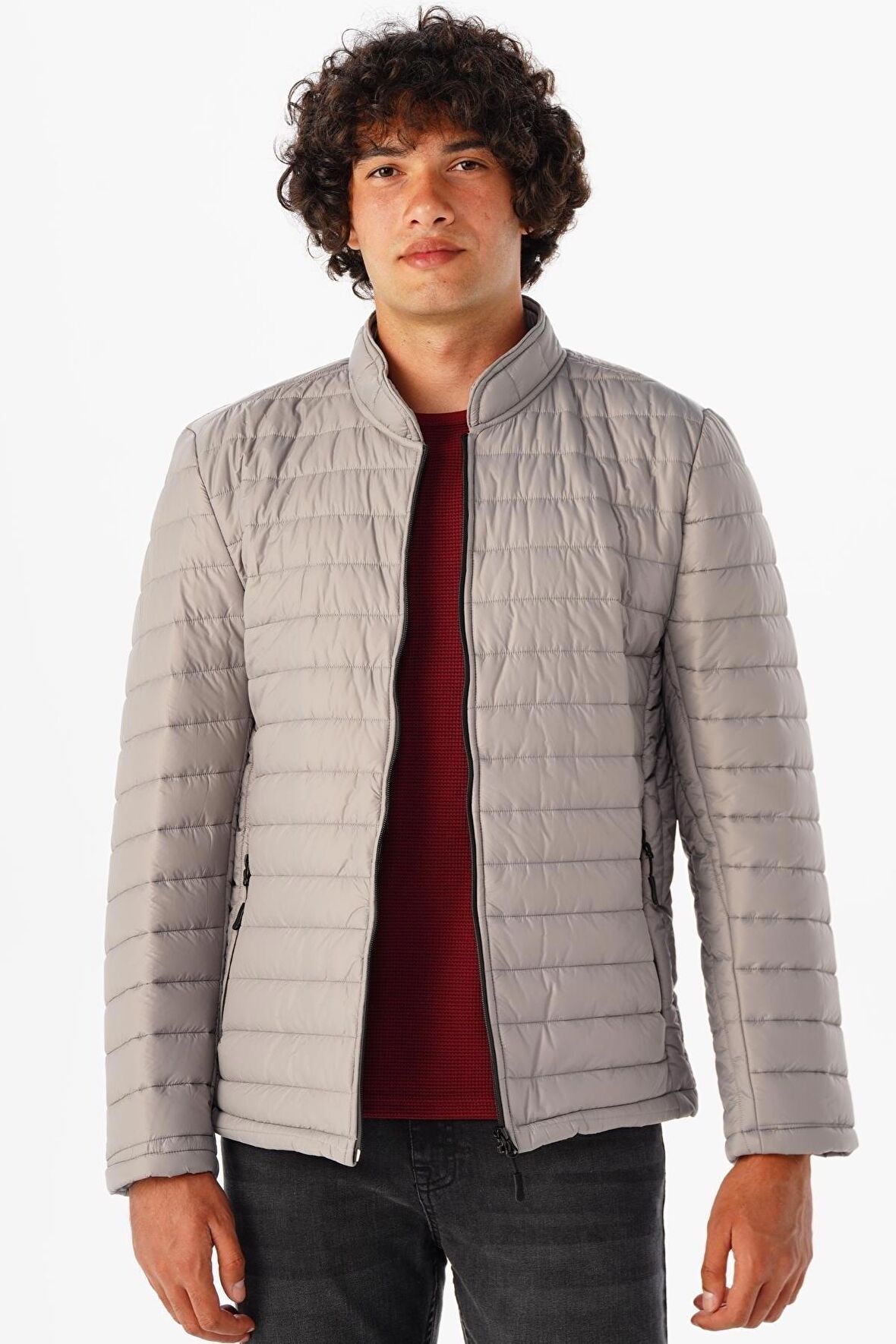 Süvari Slim Kalıp Kapitone Mont