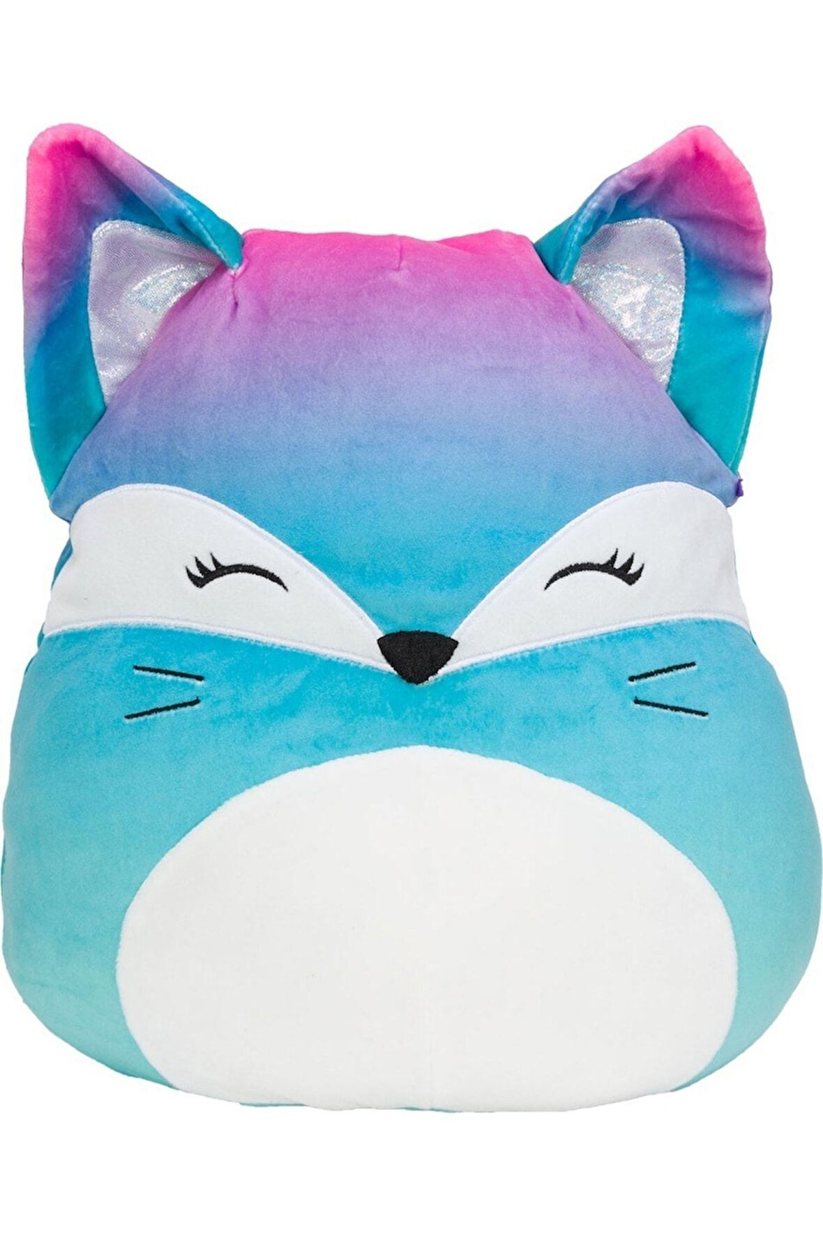 Squishmallow Pembe Mavi Tilki Vickie 20 cm