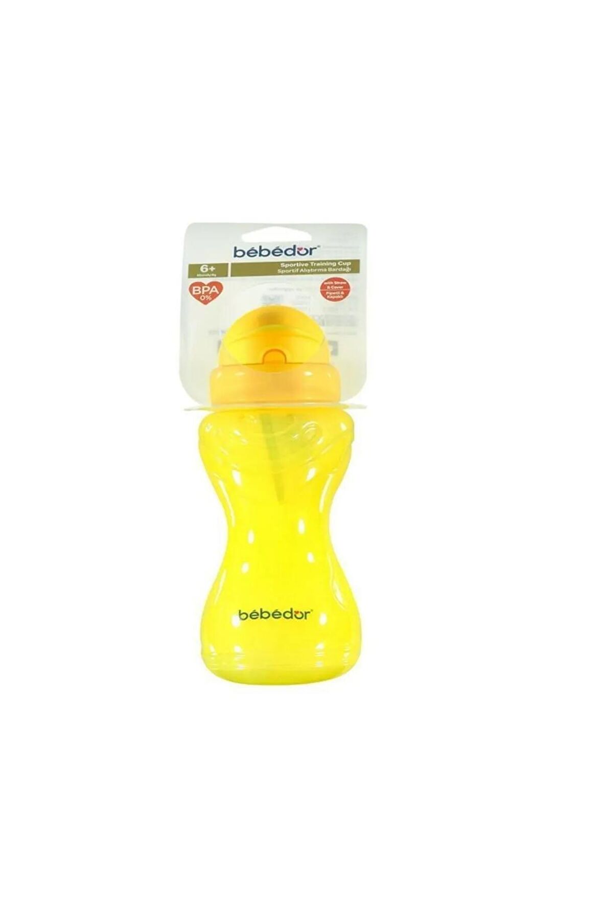 8504 Sportif Pipetli Bardak(SARI-TURUNCU)
