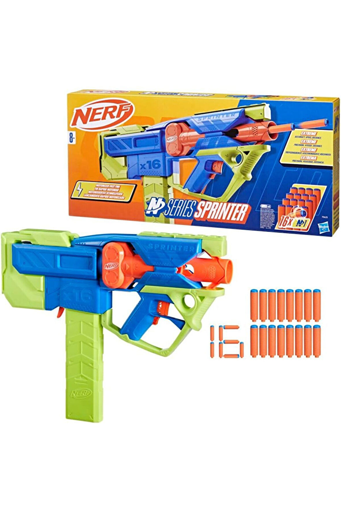Nerf N Series Sprinter Dart Tabancası ve Dart