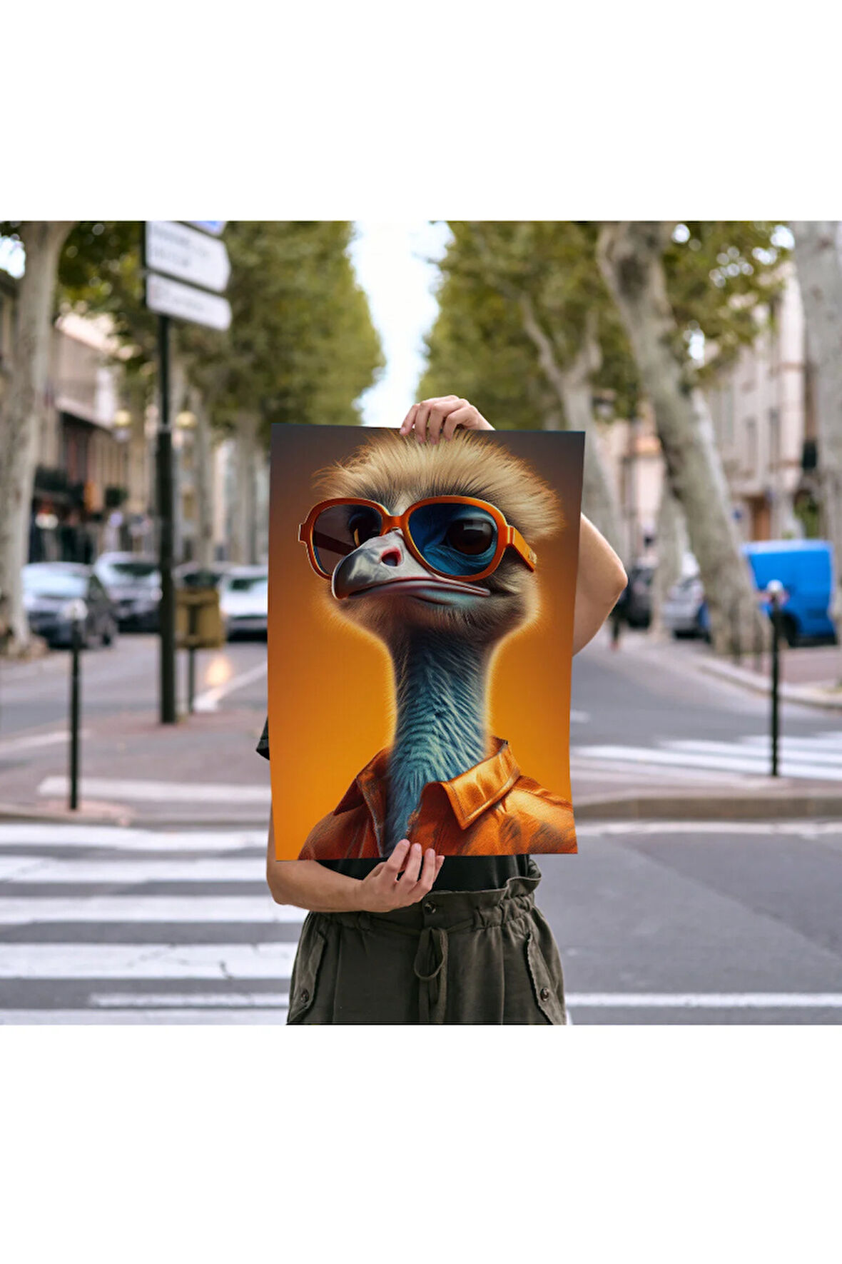 Çerçevesiz Poster Devekuşu