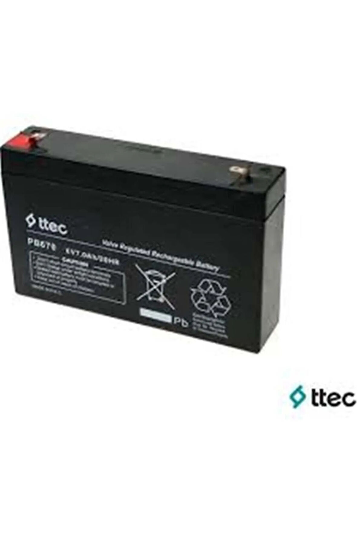 Ttec 6v 7ah Bakımsız Kuru Akü