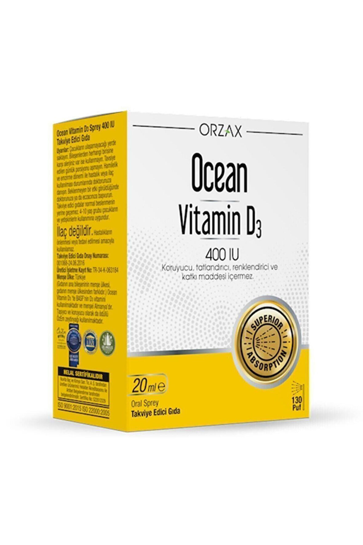 Ocean Vitamin D3 400 IU Sprey
