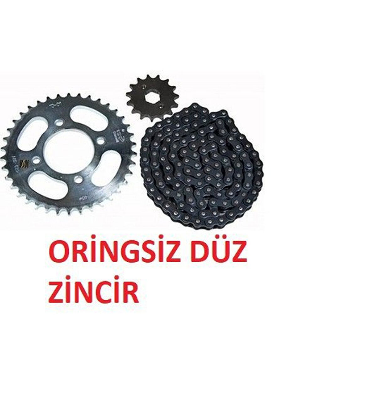 Bajaj Pulsar Ns 150 Zincir Dişli Seti Kaliteli (Oringsiz Düz Zincir)_Supermoto