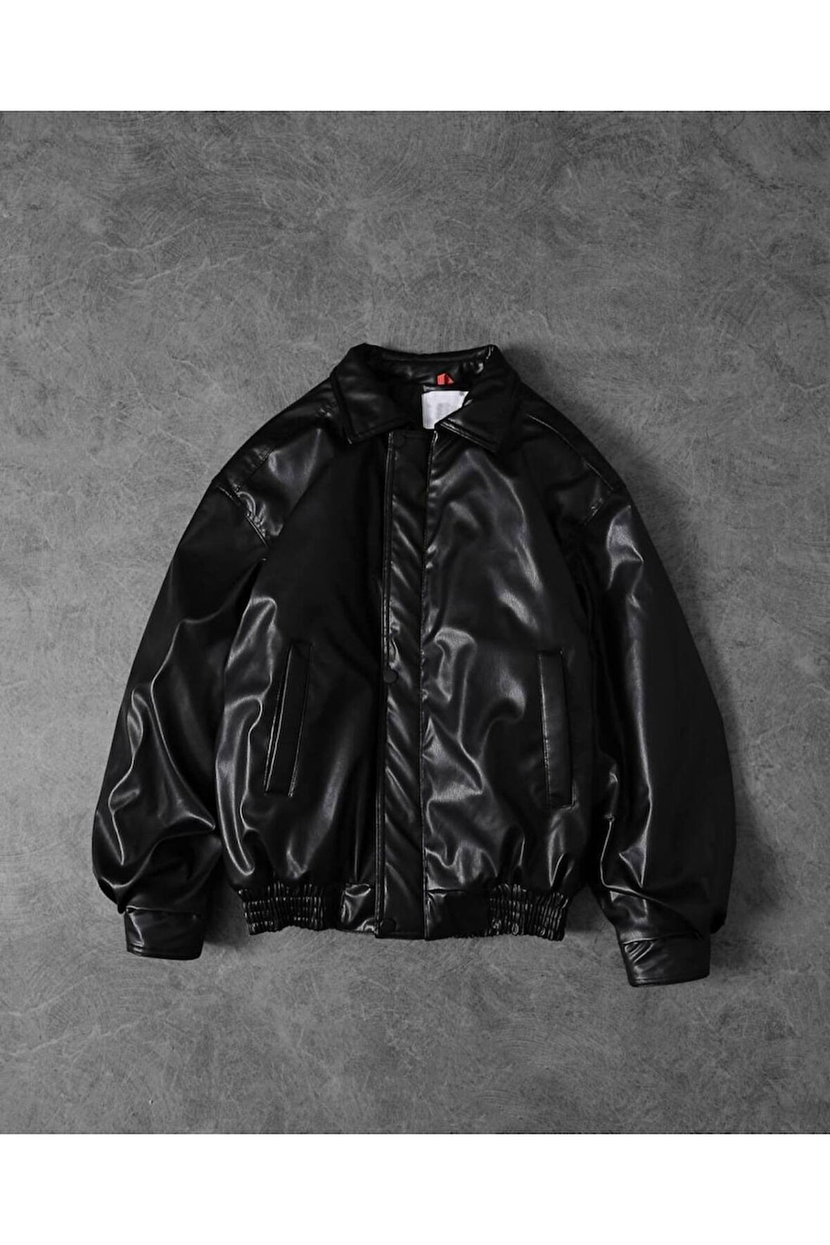 UNİSEX PREMİUM OVERSİZE VİNTAGE BOMBER DERİ CEKET