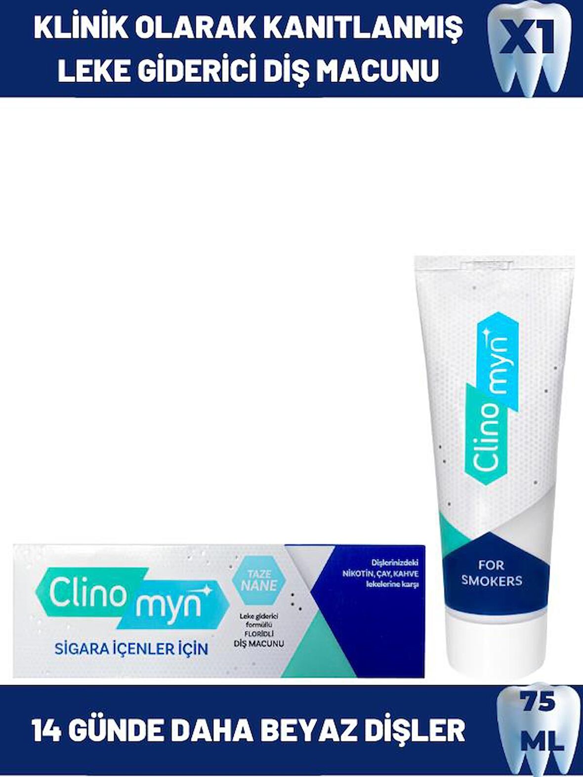 Clinomyn Diş Macunu Sigara Içenler Için 75ml