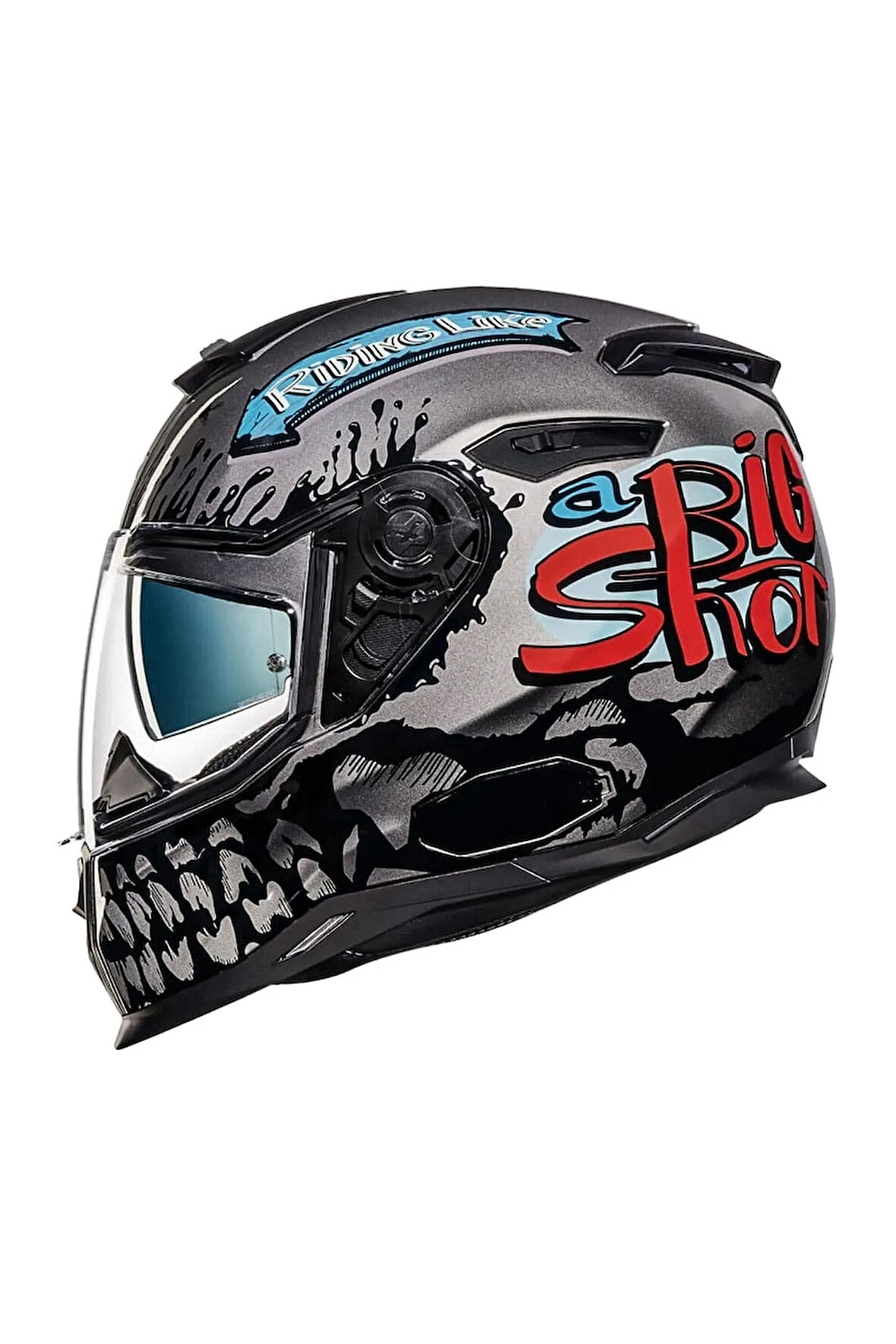 Sx.100 Bıg Shot Gri Kask