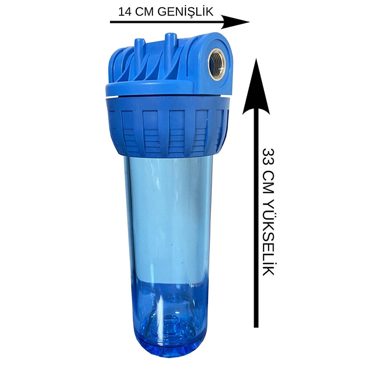 Blu 125-10 Bina Giriş Tekli Filtre Kabı 1'' (boş kap)