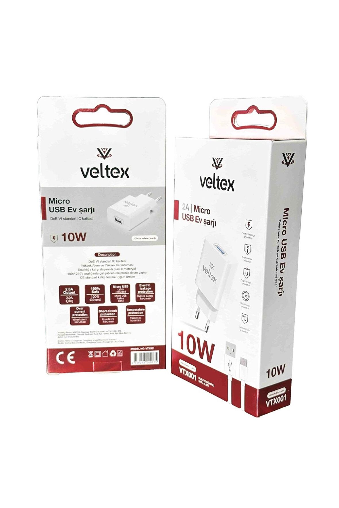 SAMSUNG UYUMLU 10w 2a (micro) Şarj Aleti Veltex Vtx001