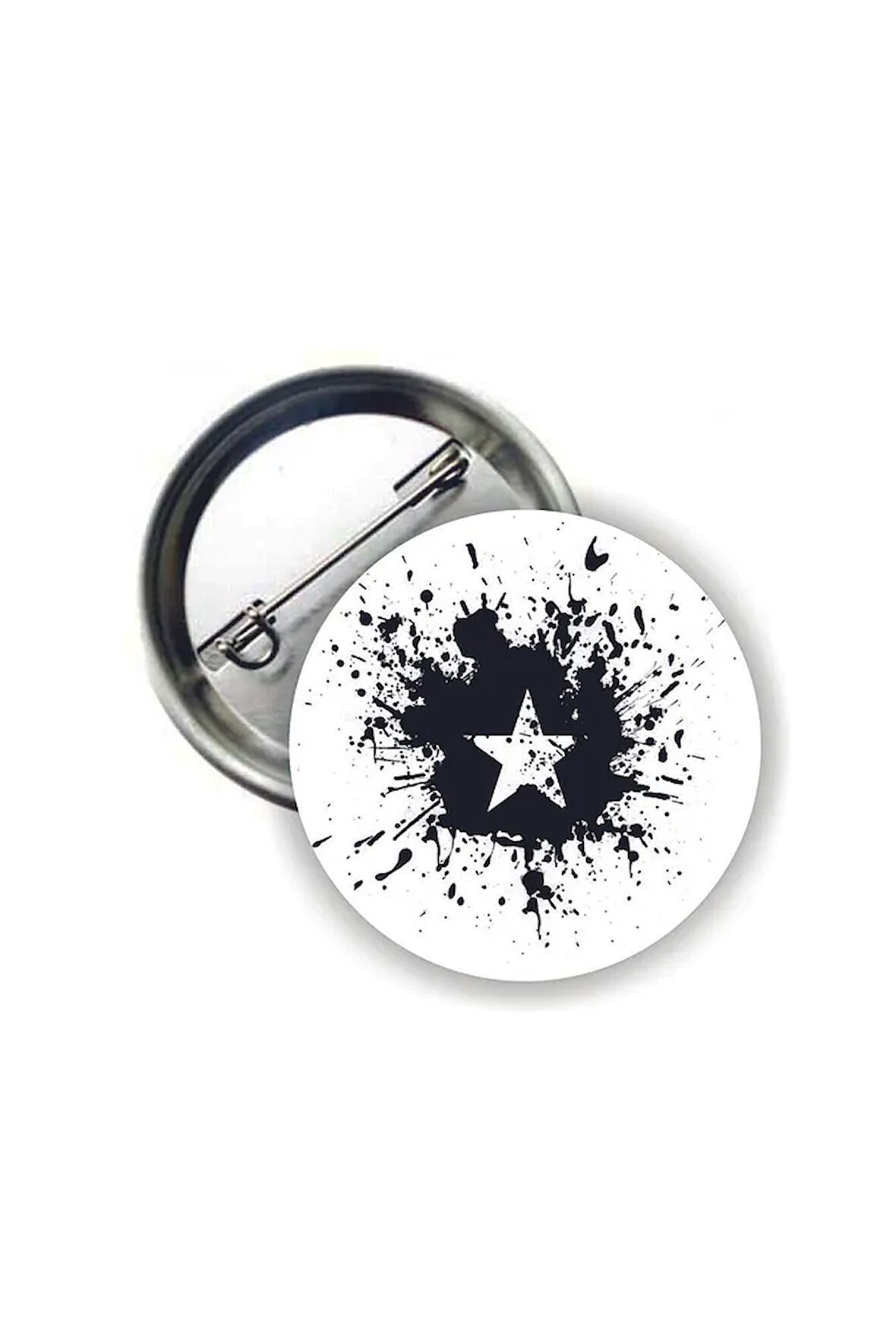 Yıldız Star Y2k Grunge Style Buton Rozet