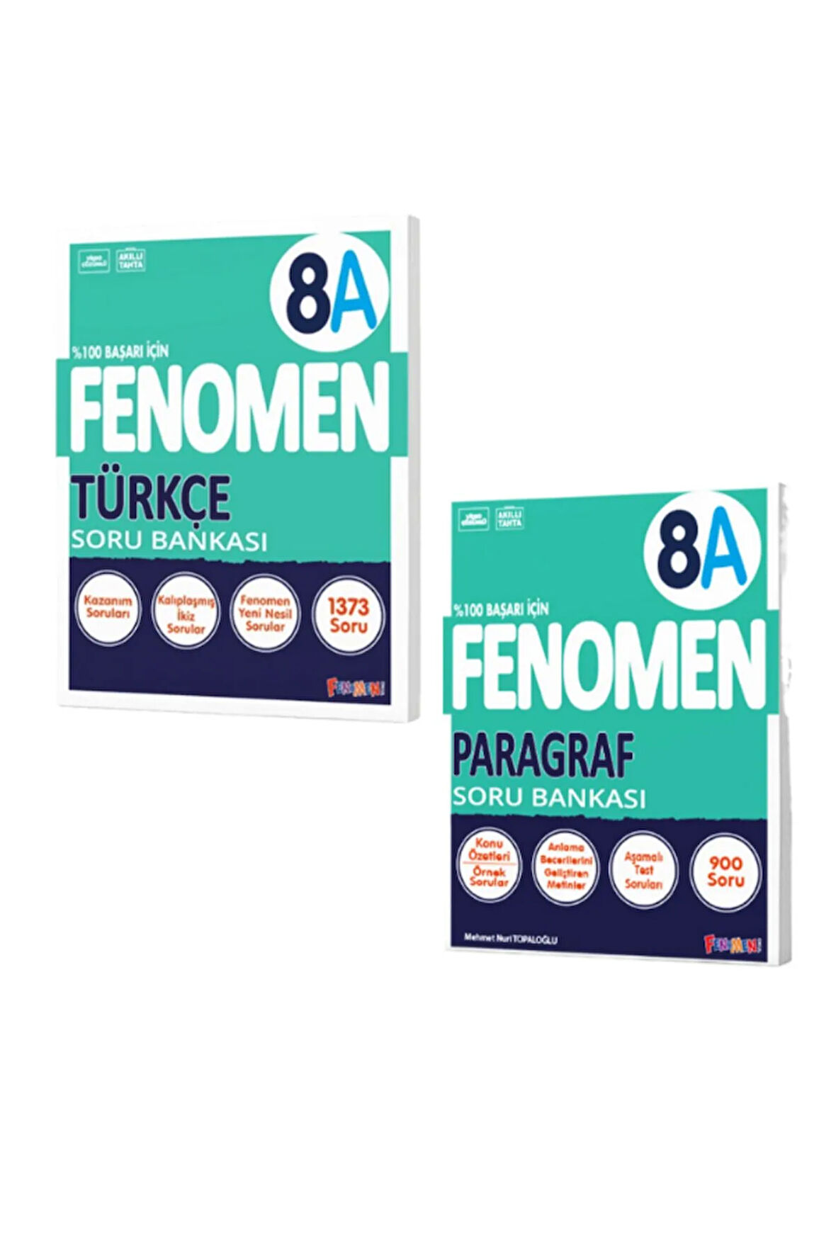 Fenomen 8.Sınıf Türkçe A ve Paragraf A Soru Bankası 2 Kitap