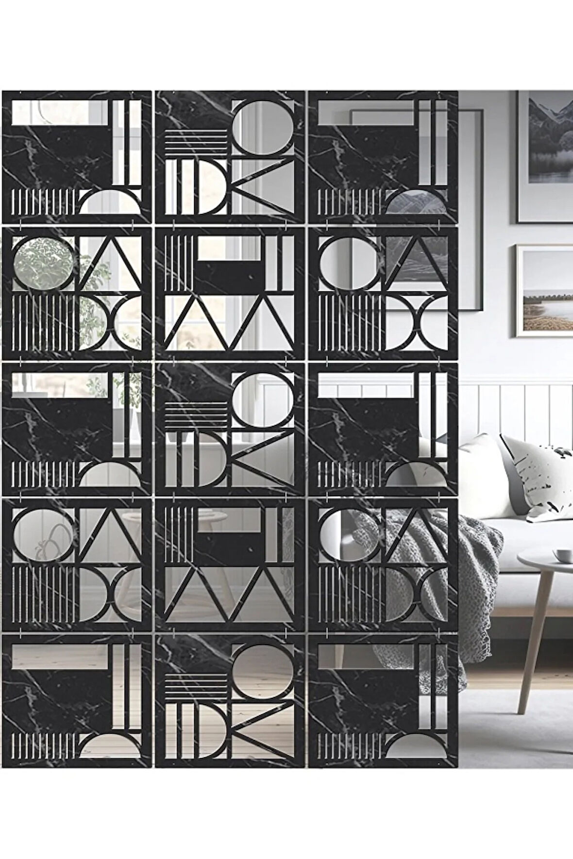 Lazer Kesim Sarkıt Paravan, Ahşap Seperatör, Panel Levha Seti Dekorasyon Ahşap Oda Bölücü şekil