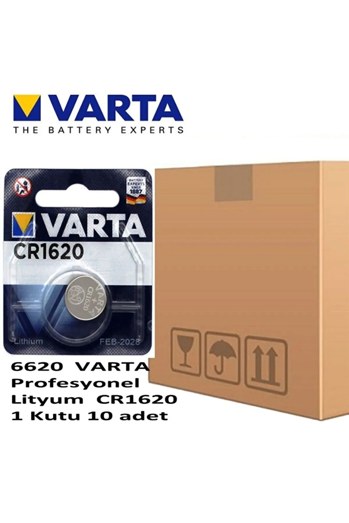 Elektronik Cr 1620 Lityum 6620 10 Adet