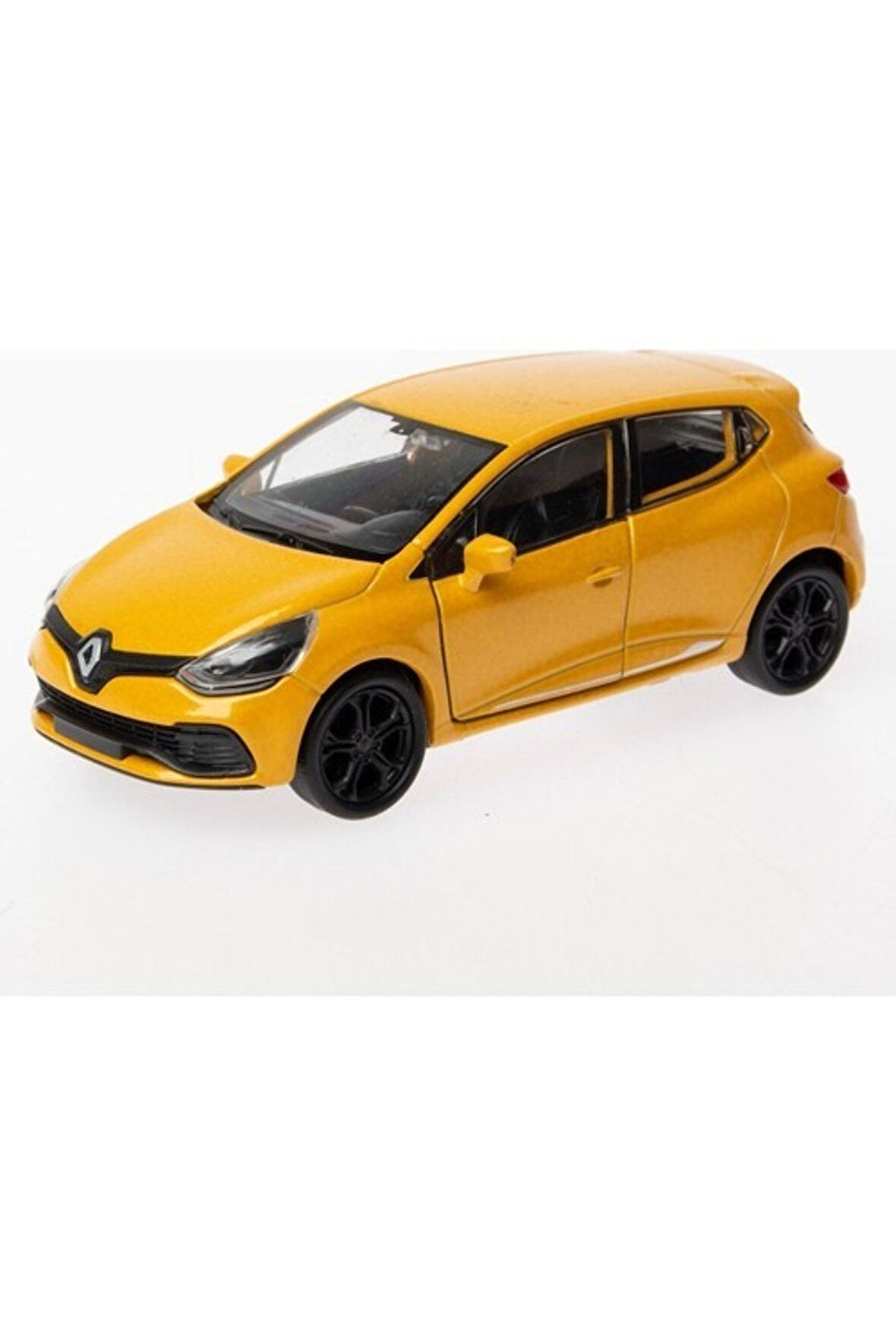 1:36 Ölçek Renault Clio Diecast Çek Bırak Model Araba (sarı)