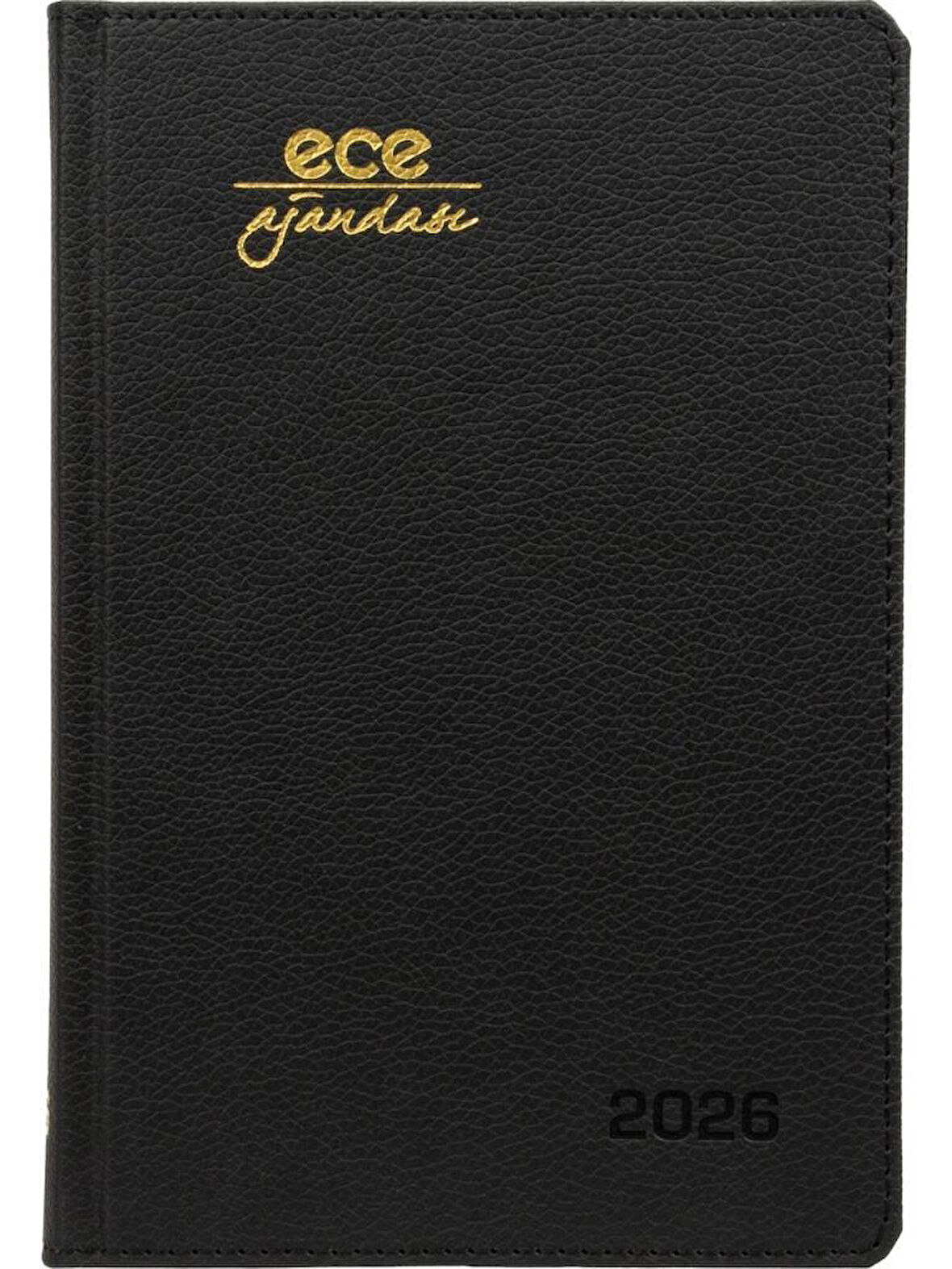 Ece Ajanda 14x20 cm Ajanda 2026 Kemer Siyah