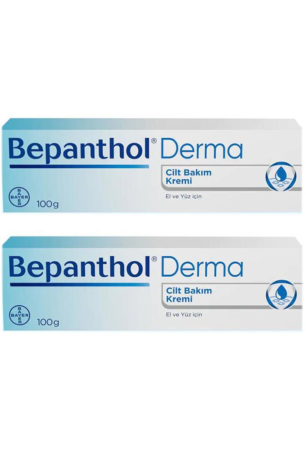 Bepanthol Derma Cilt Bakım Kremi El ve Yüz İçin 100 Gr-2 ADET-SKT:03/2026