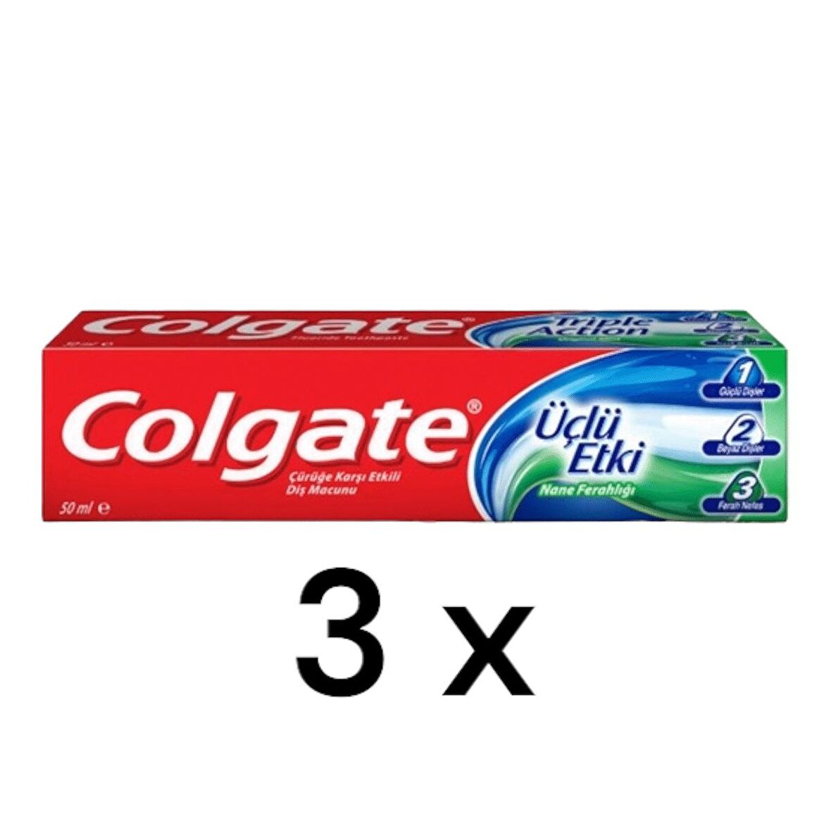 Colgate Diş Macunu Üçlü Etki 50 Ml x 3