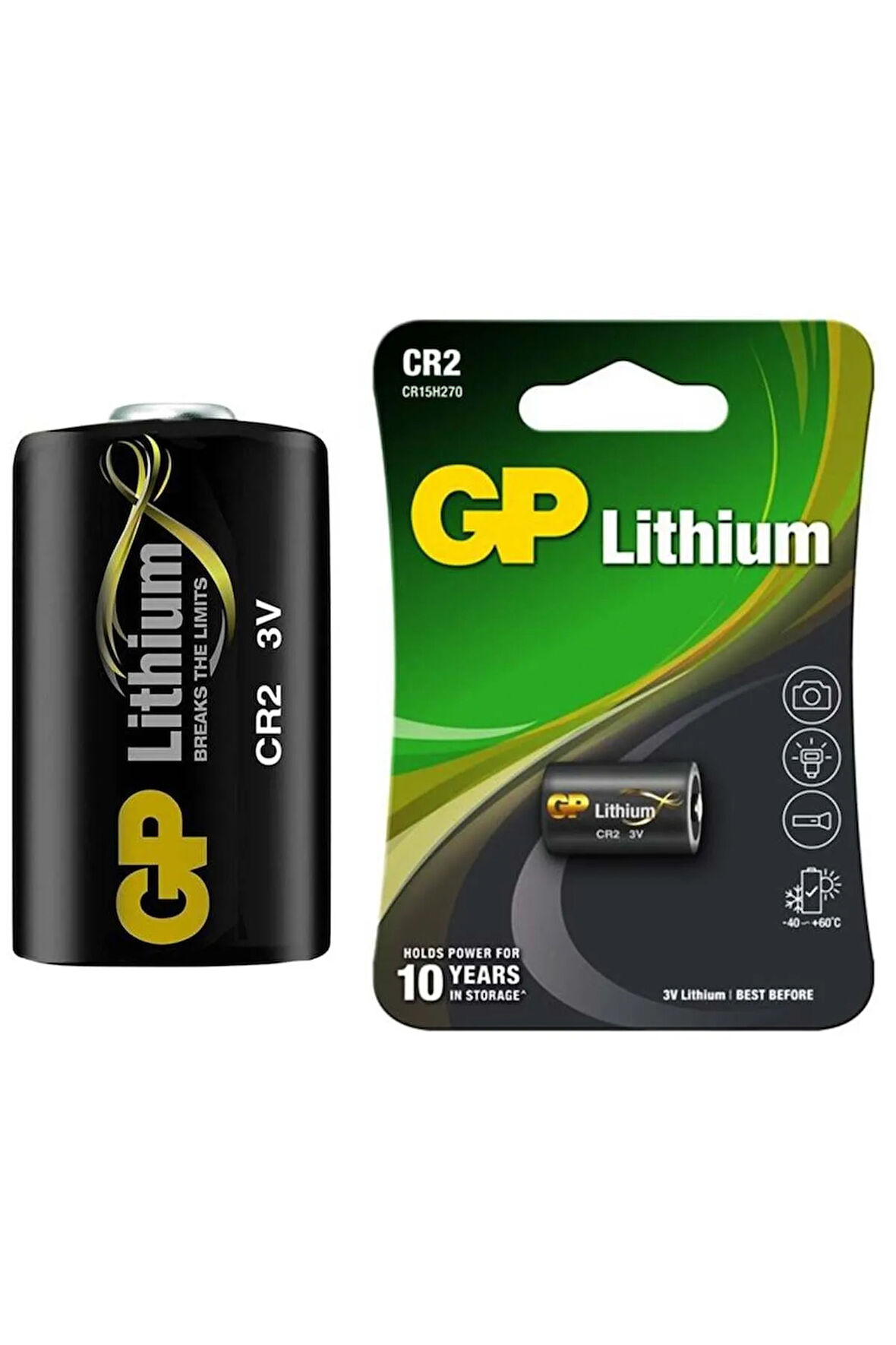 GP Cr2 3 Volt Lithium Fot.mak. Pili (cr2e-2ue1)