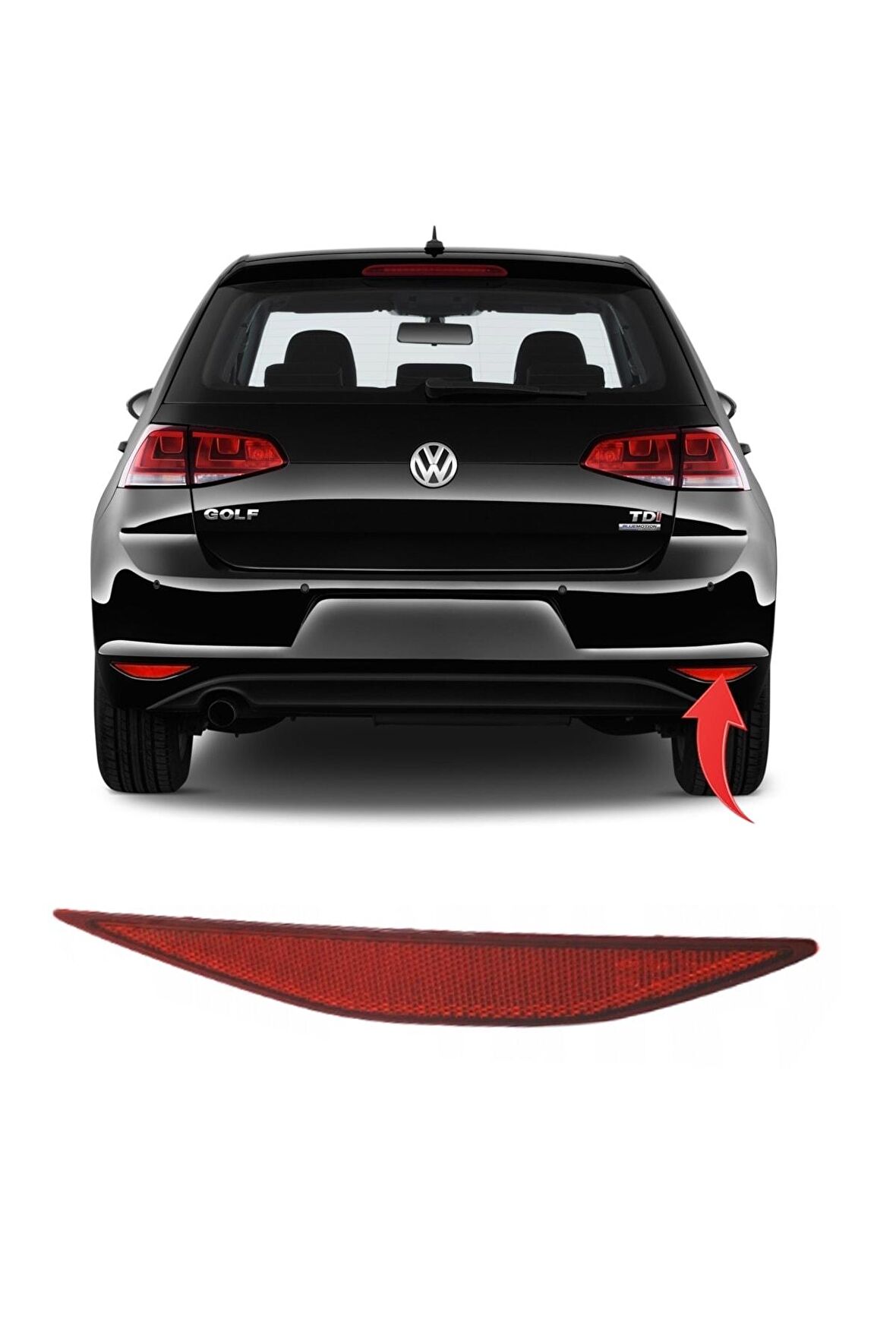 Vw Golf 7 Sağ Tampon Reflektörü 2013-2017 5g0945106
