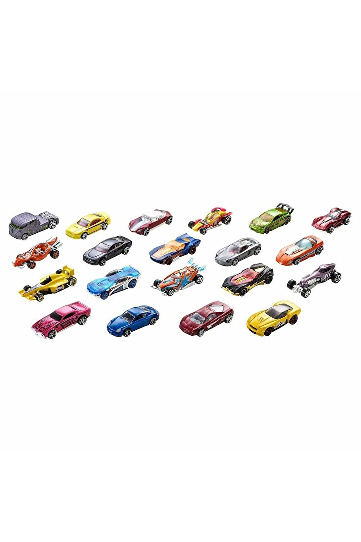 H7045 Hot Wheels 20'li Araba Seti-karışık Asorti
