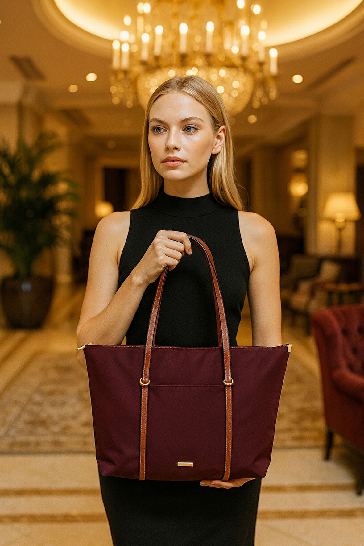 Prestij Shopper Lüks Omuz Çantası