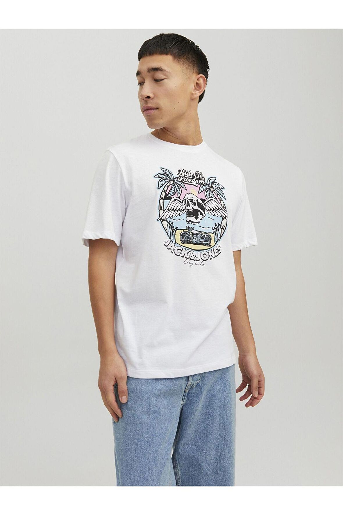Jack & Jones Kuru Kafa T-shirt Jorbeachbone Erkek Tişört 12234309