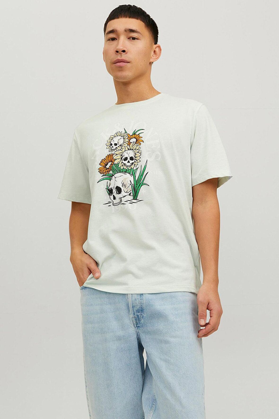 Jack & Jones Kuru Kafa T-shirt Jorbeachbone Erkek Tişört 12234309