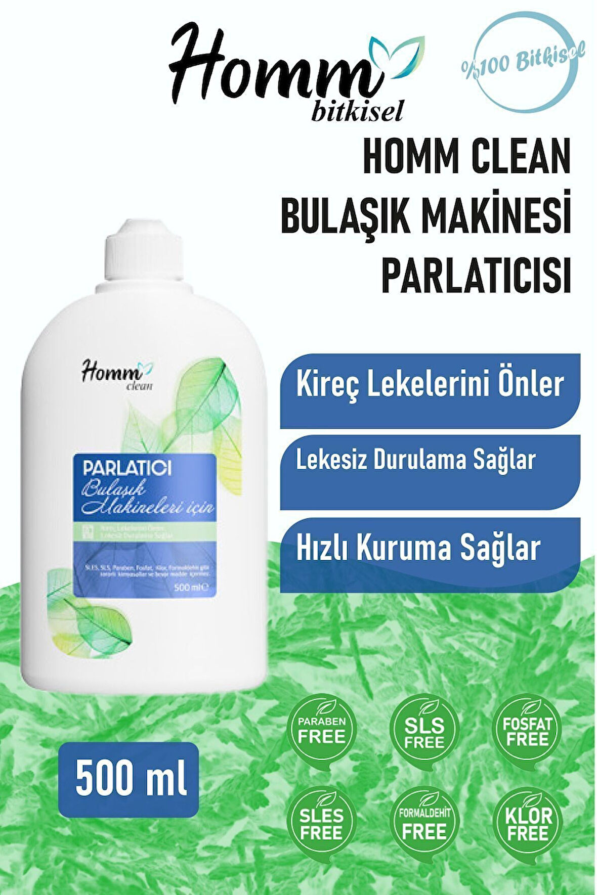 HOMM BULAŞIK MAKİNESİ PARLATICISI 500 ML