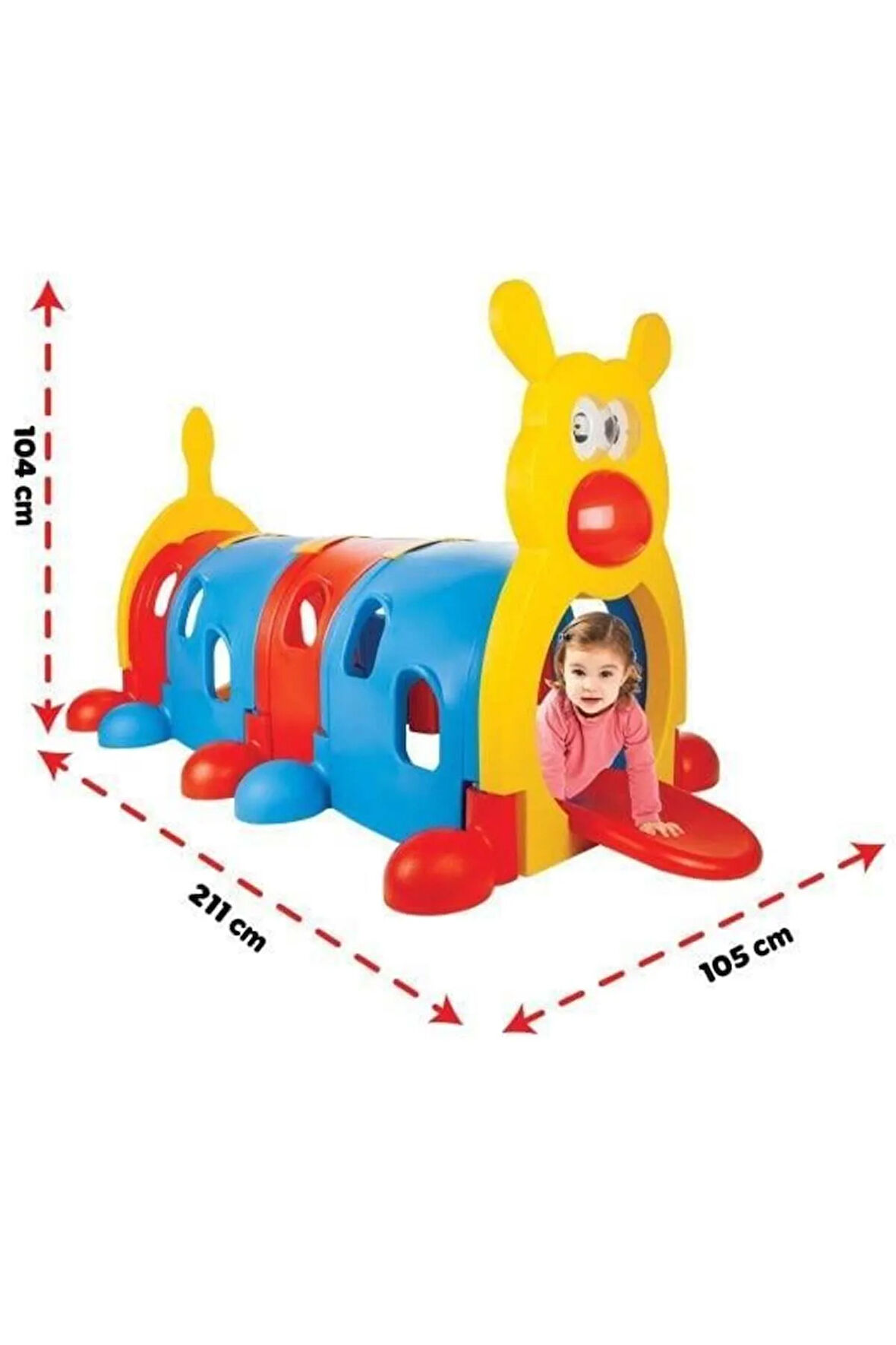 Tırtıl Tünel 4 Bölmeli