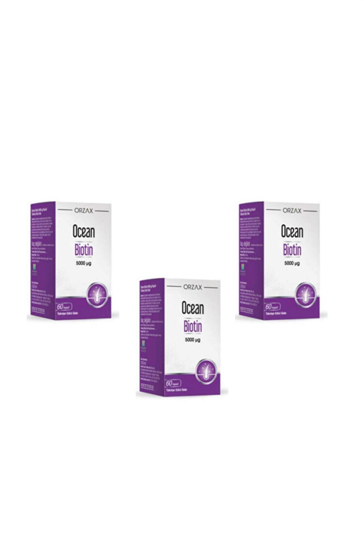 Ocean Biotin 5000 Mcg 60 Kapsül 3 Adet