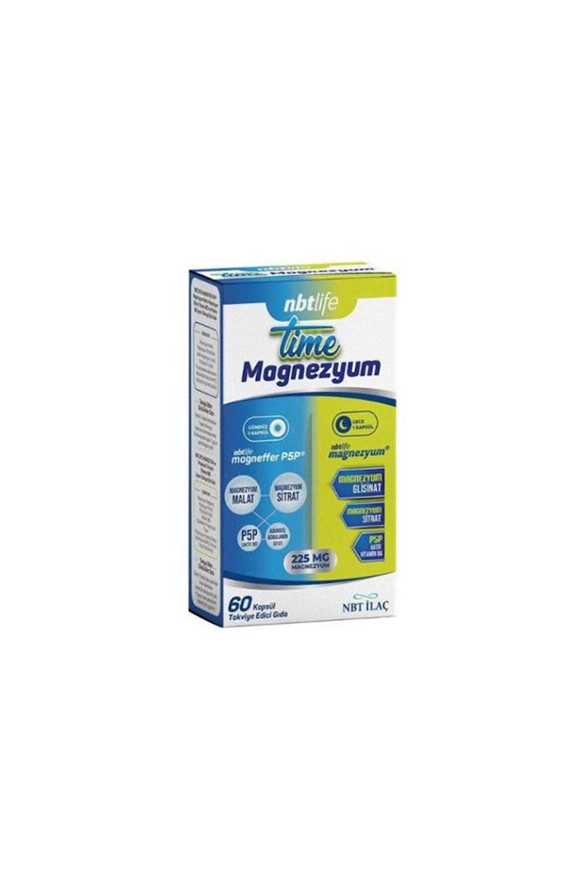 Nbt Life Time Magnezyum 60 Kapsül- SKT:2/2026