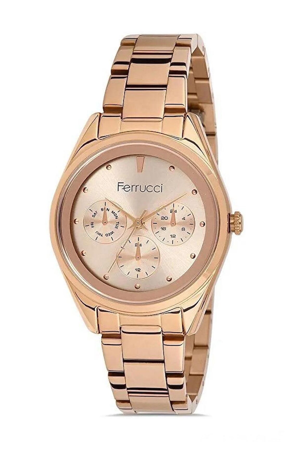 Ferrucci 1.Sınıf Çelik Yeni Sezon Su Geçirmez Şık Kadın Kol Saat