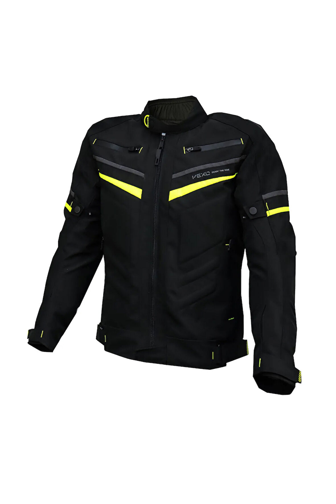 Calıfornıa Siyah-Neon Sarı  4 Mevsim Motosiklet Montu