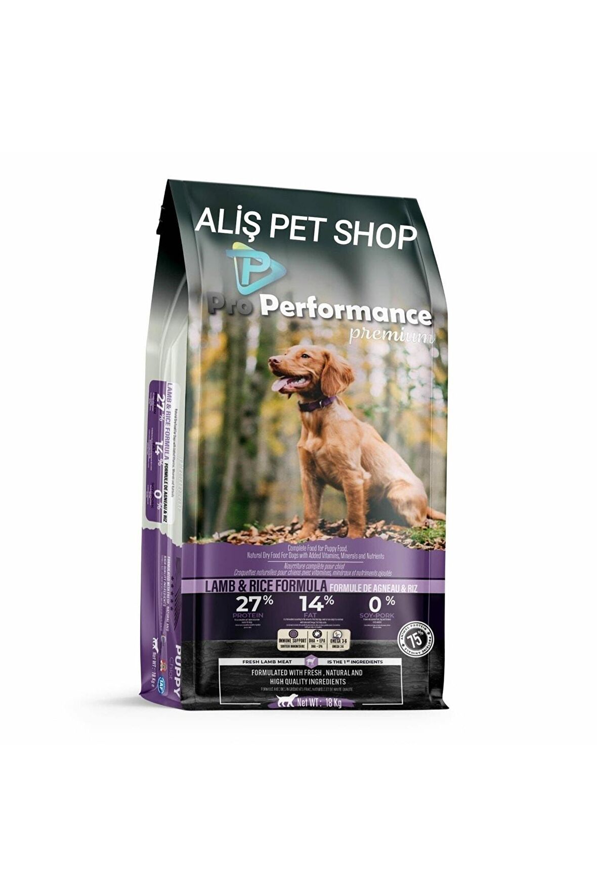 Pro Performans Puppy Lamb Kuzu Etli Yavru Köpek maması 18 Kg 