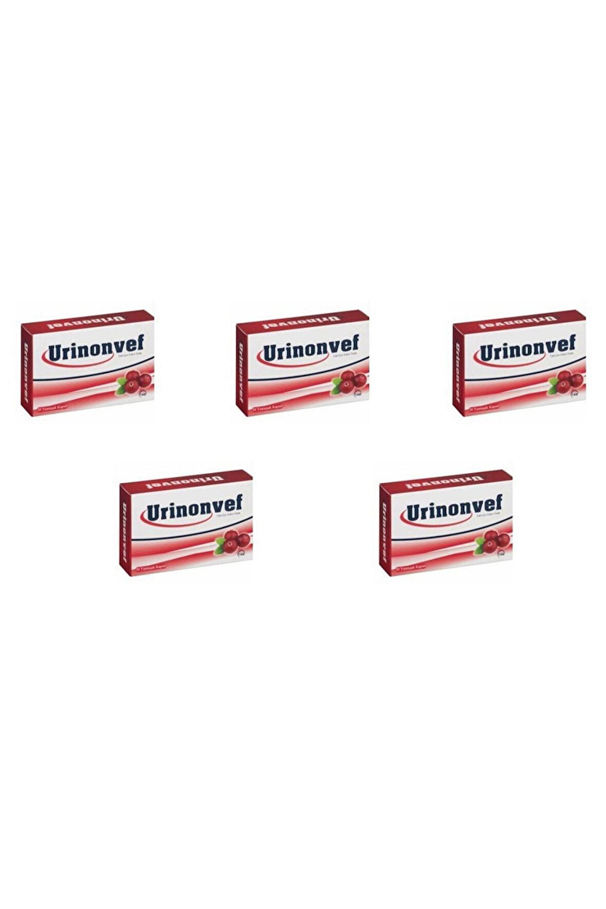 Urinonvef Cranberry 30 Yumuşak Kapsül 5 Adet