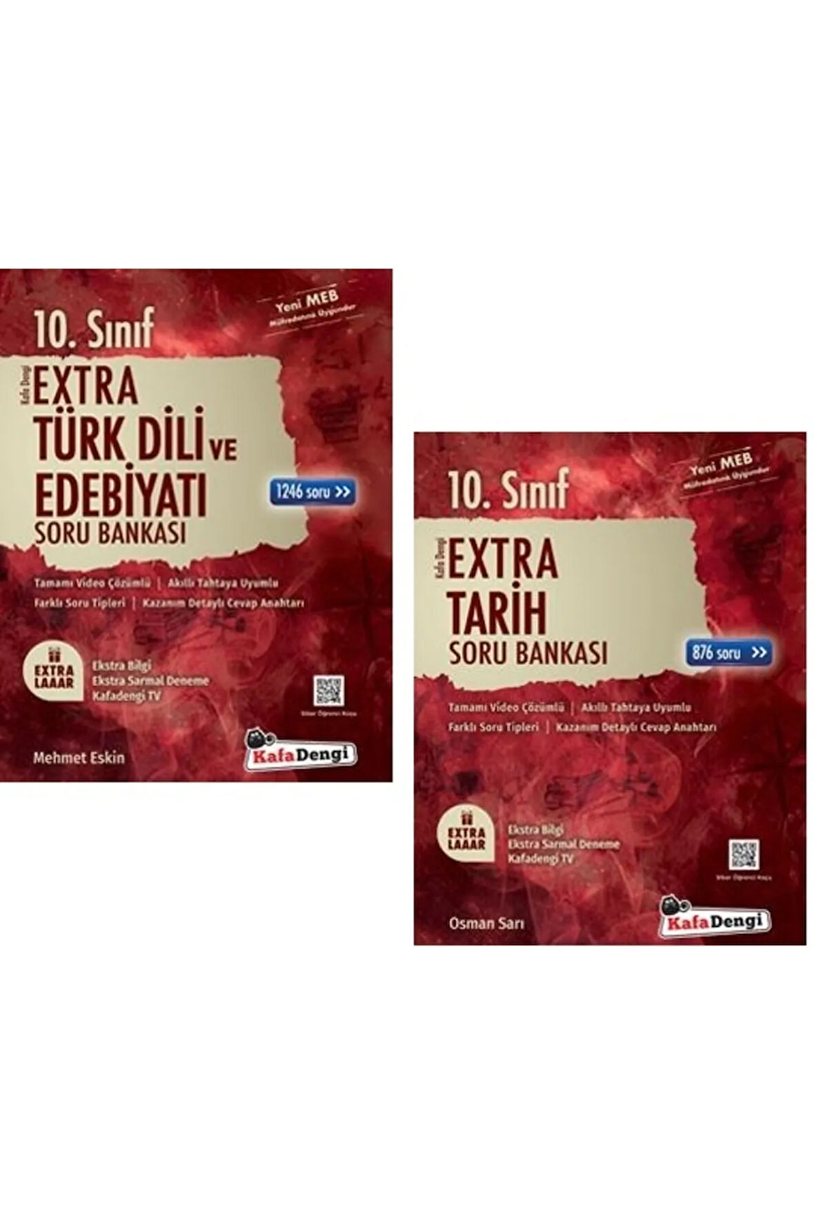Kafadengi 10. Sınıf Edebiyat + Tarih Extra Soru Bankası Seti 2 Kitap 2023