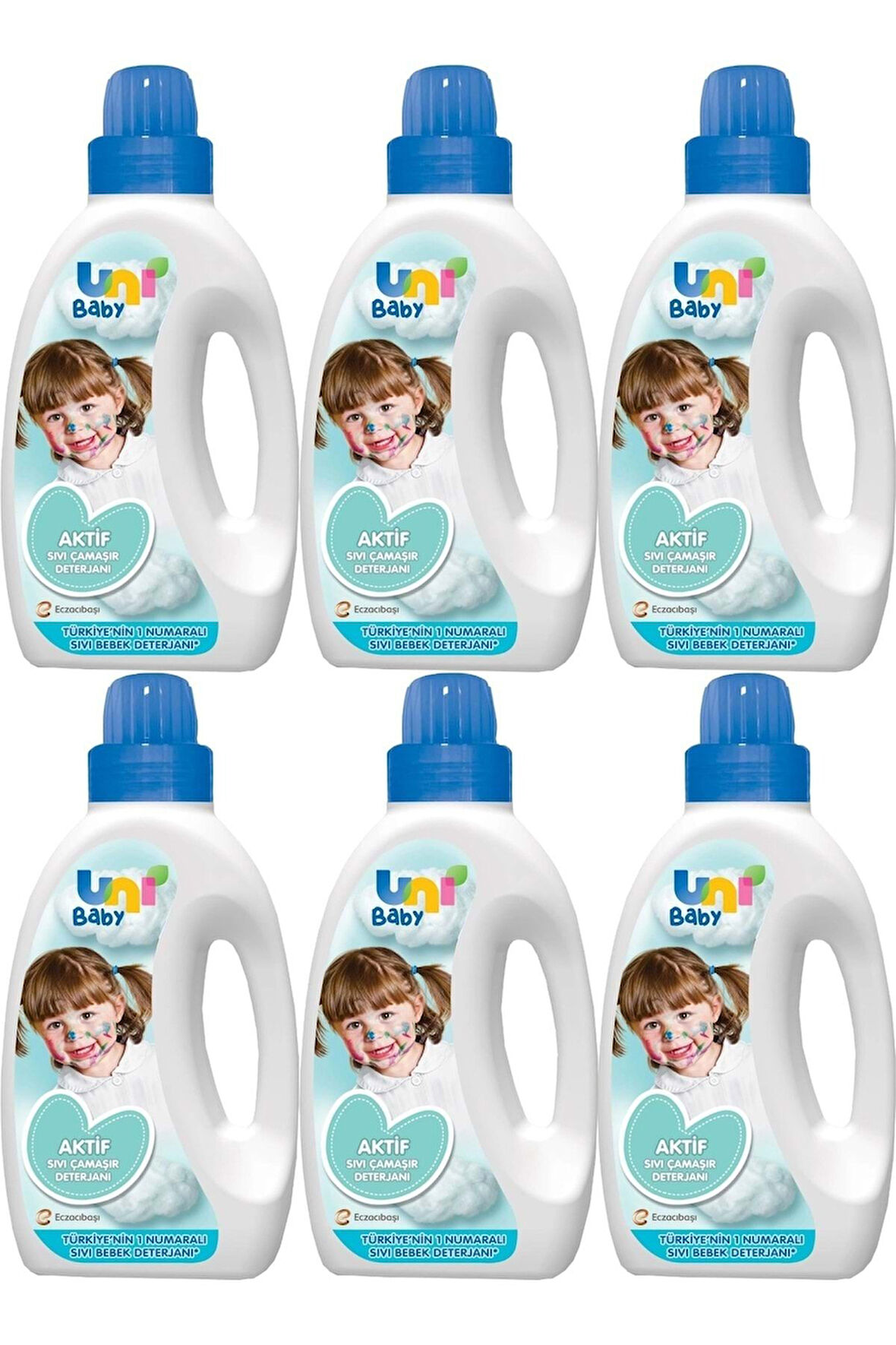 Uni Baby Aktif Sıvı Çamaşır Deterjanı 6 x 1500ml